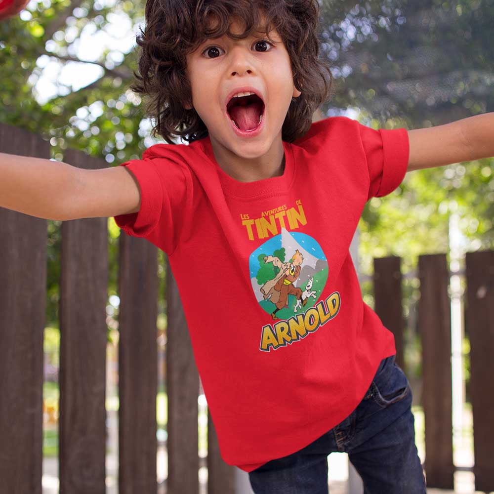 ❄️T-shirt Les Aventures de Tintin - Design SnowyDay personnalisé