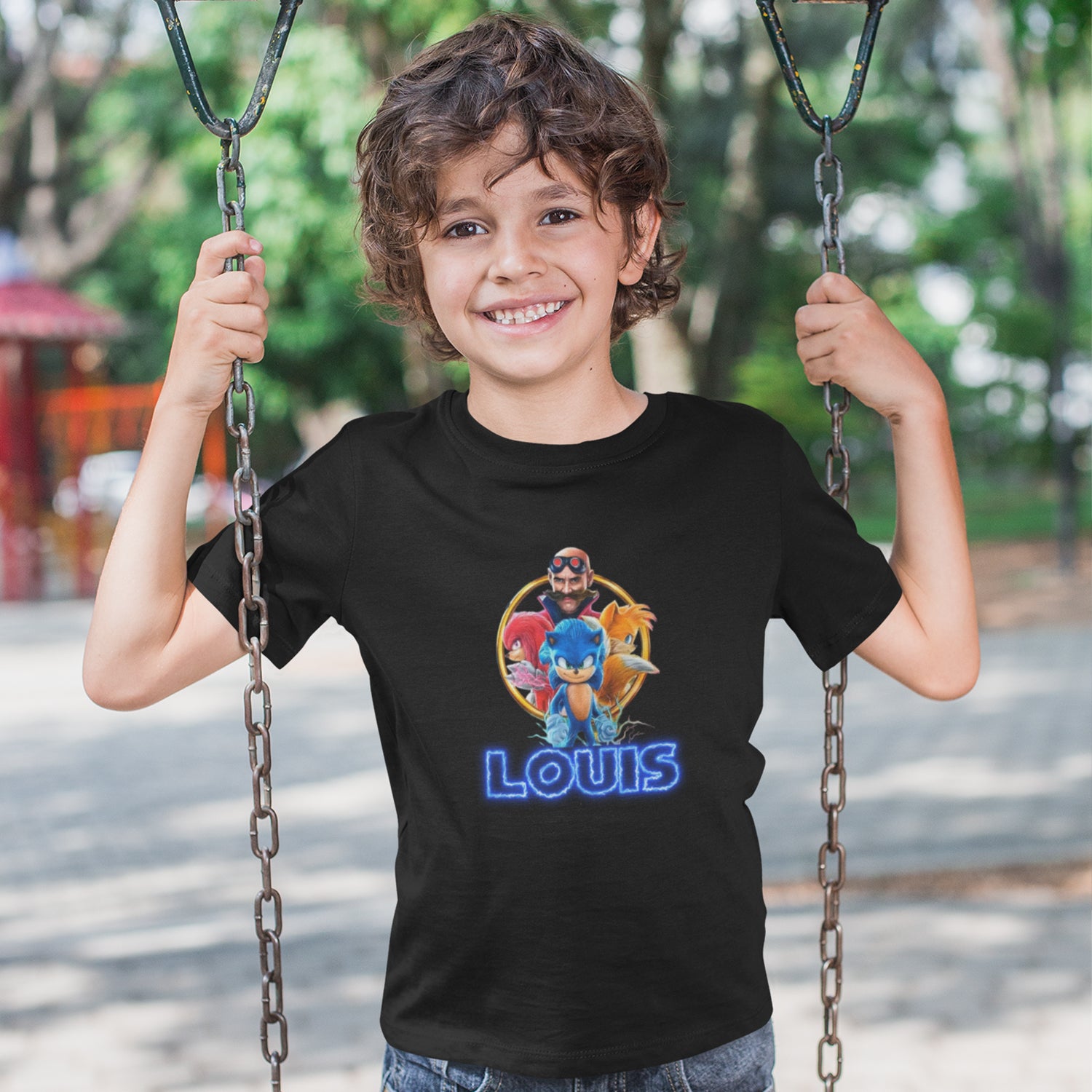 🤼T-shirt Sonic the Hedgehog - Design TeamSonic personnalisé