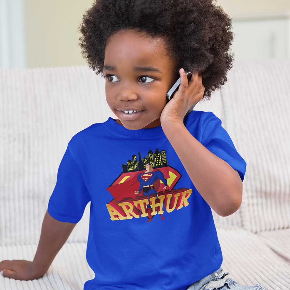 💪T-shirt Superman - Design Man of Steel Personnalisé
