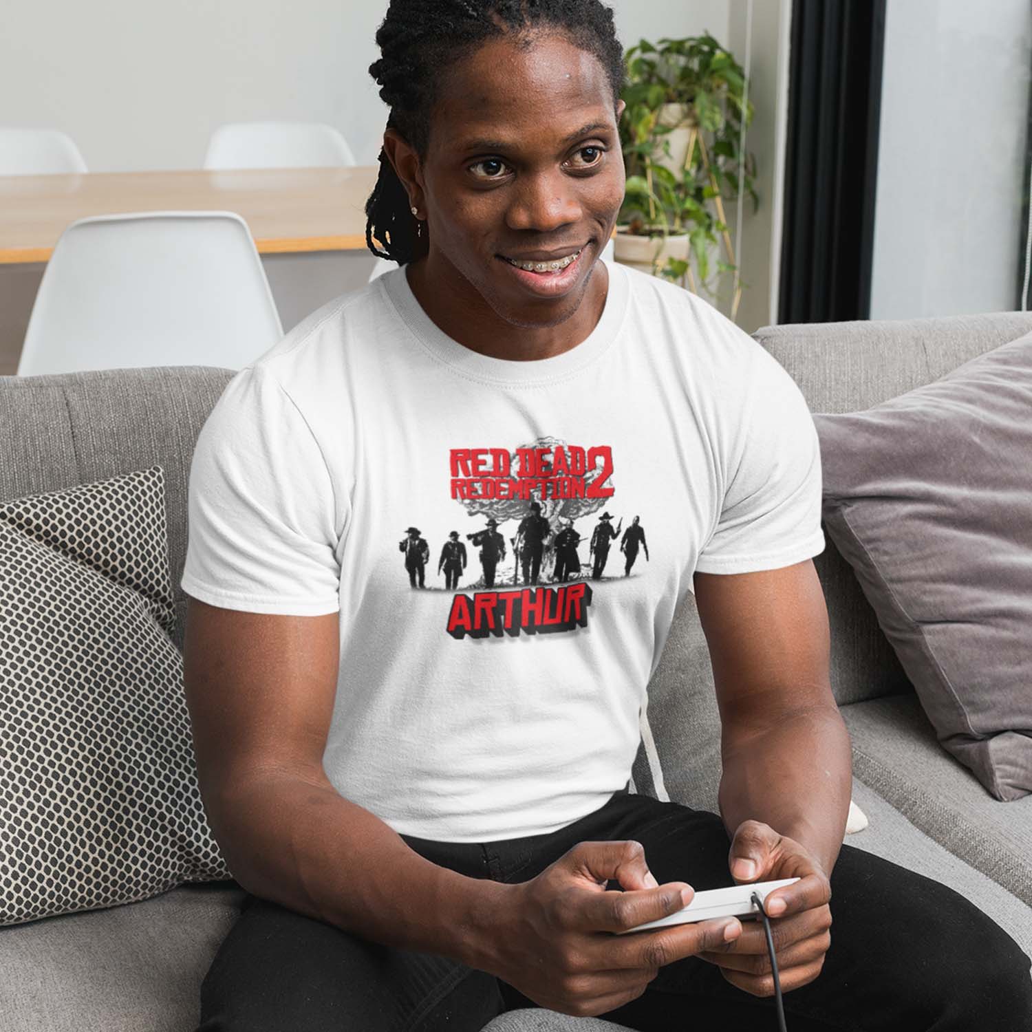 🔫 T-shirt Red Dead Redemption II - Design Outlaws personnalisé