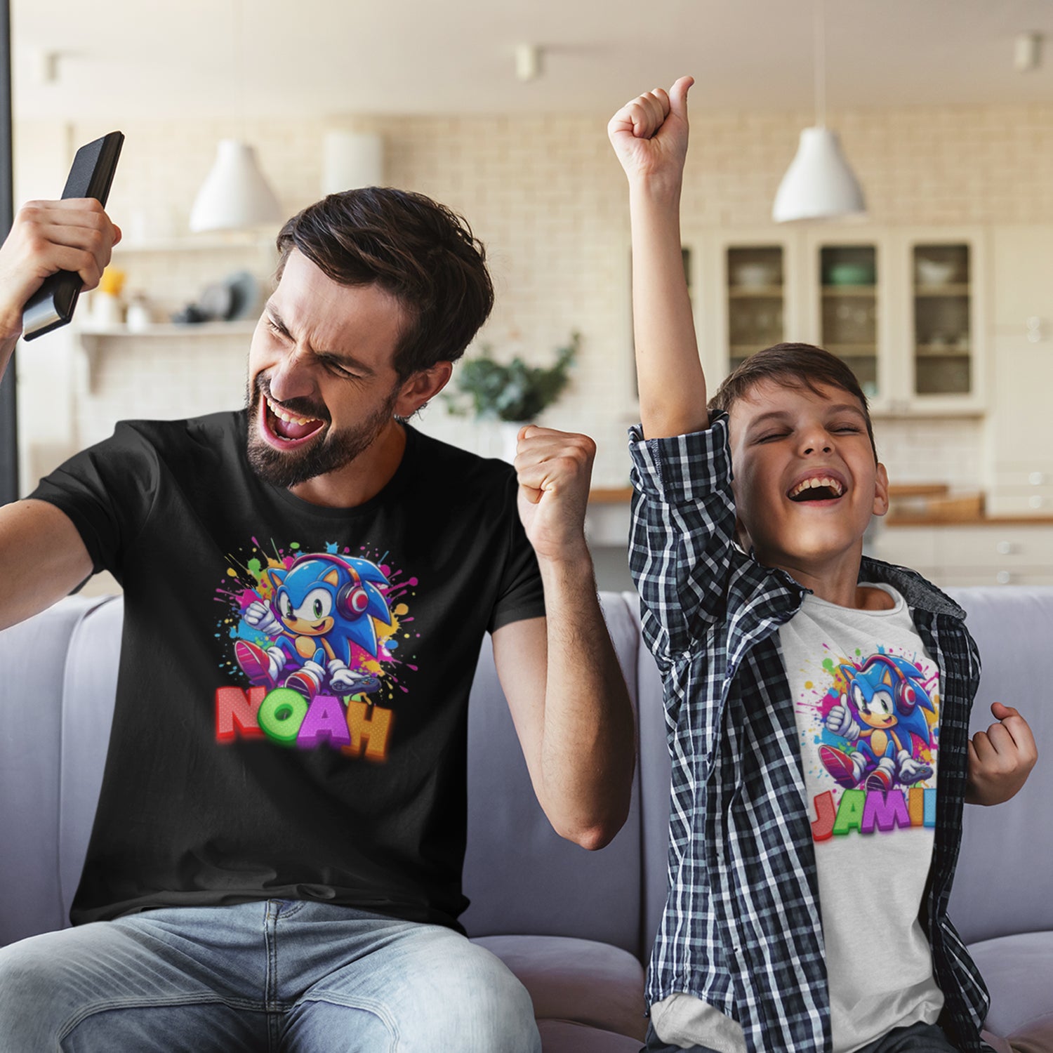 👍T-shirt Sonic the Hedgehog - Design SpeedCheer personnalisé