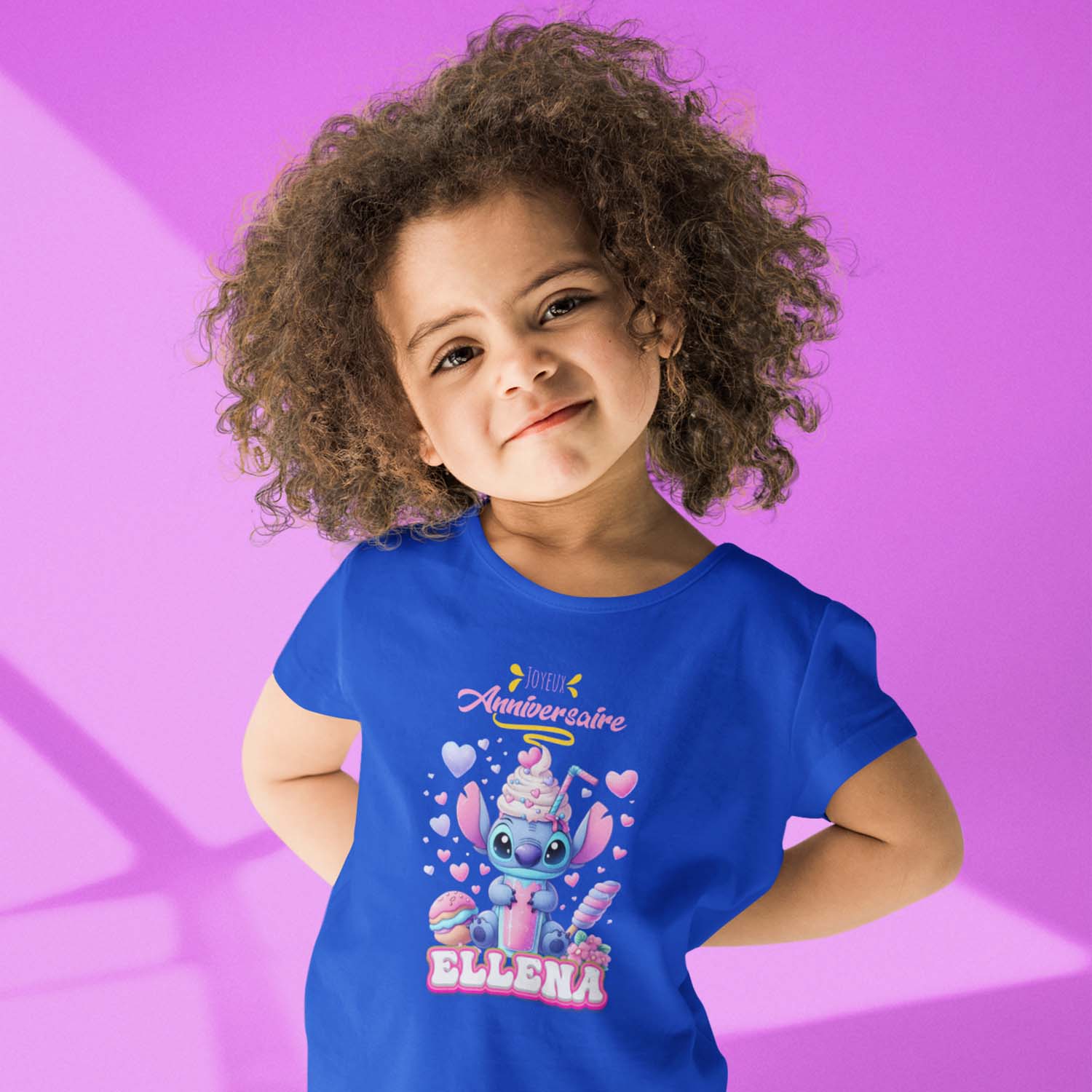 🎂T-shirt Lilo & Stitch - Design Anniversaire personnalisé