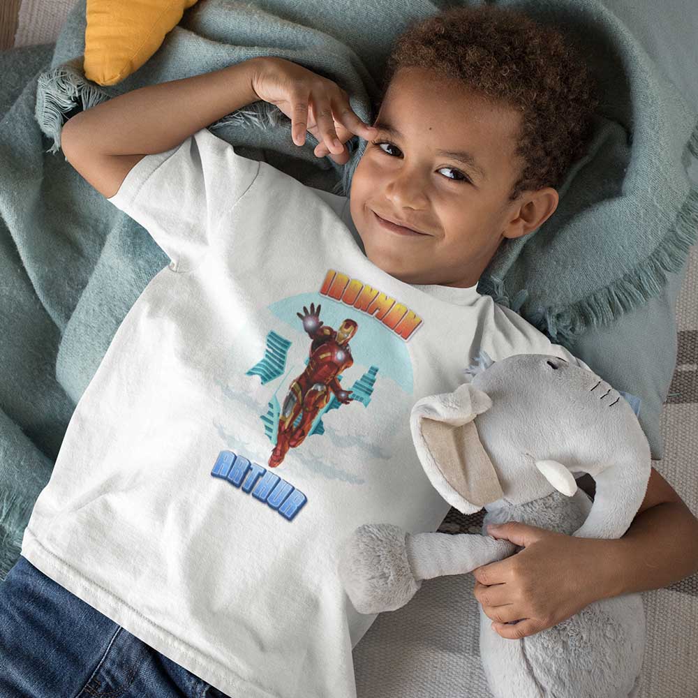 🤖T-shirt Ironman - Design StarkTower Personnalisé