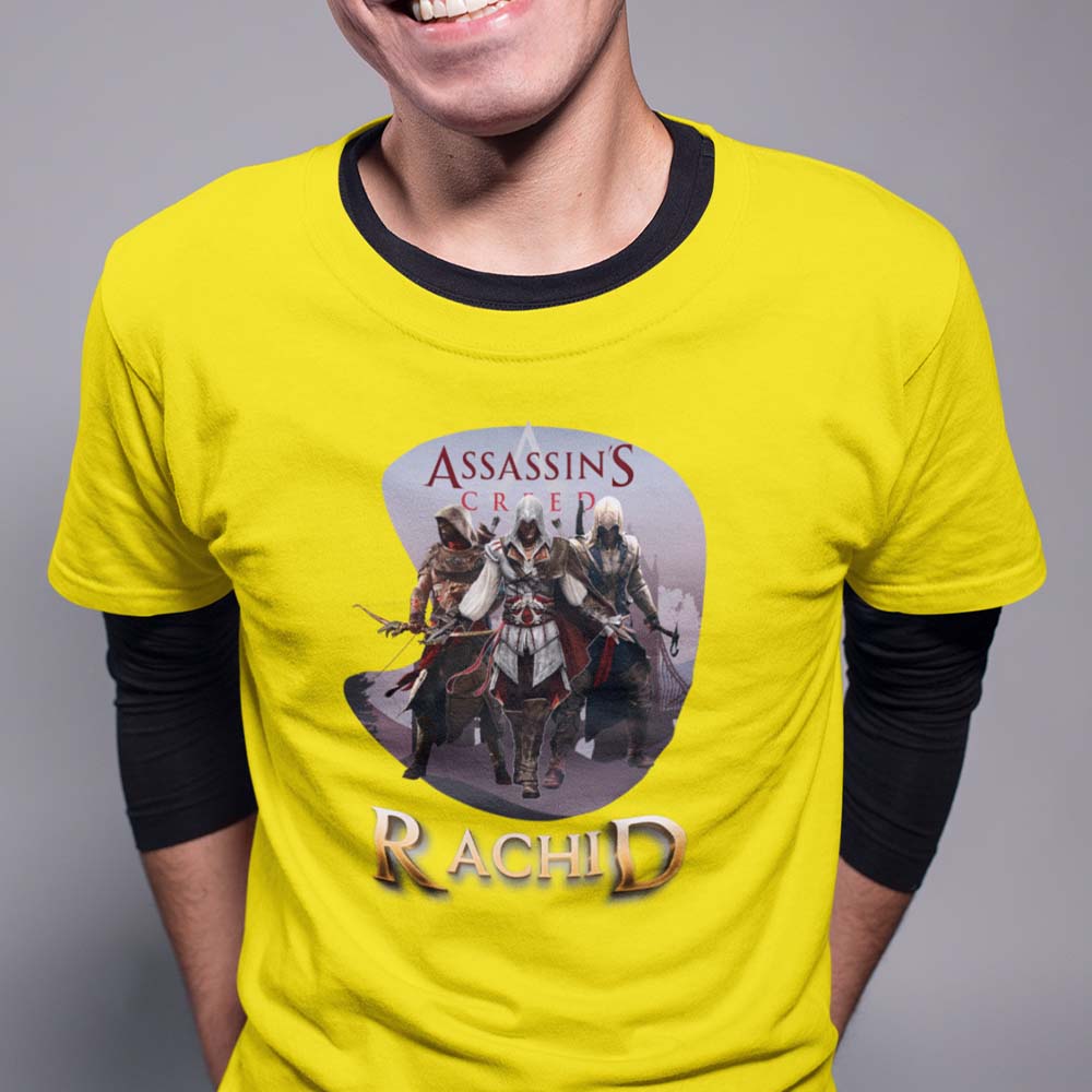 🗡️T-shirt Assassin's Creed - Design Trio personnalisé