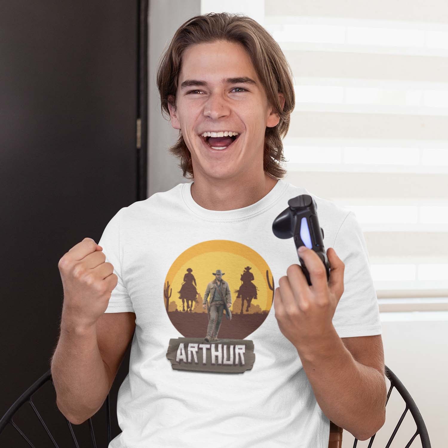 🪓 T-shirt Red Dead Redemption II - Design Cowboy personnalisé