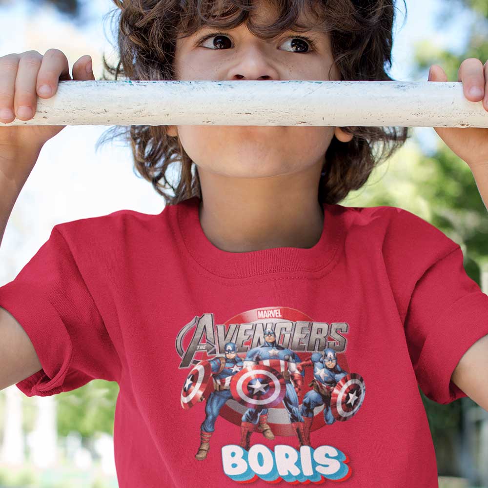 🅰️T-shirt Captain America - Design Avengers Personnalisé