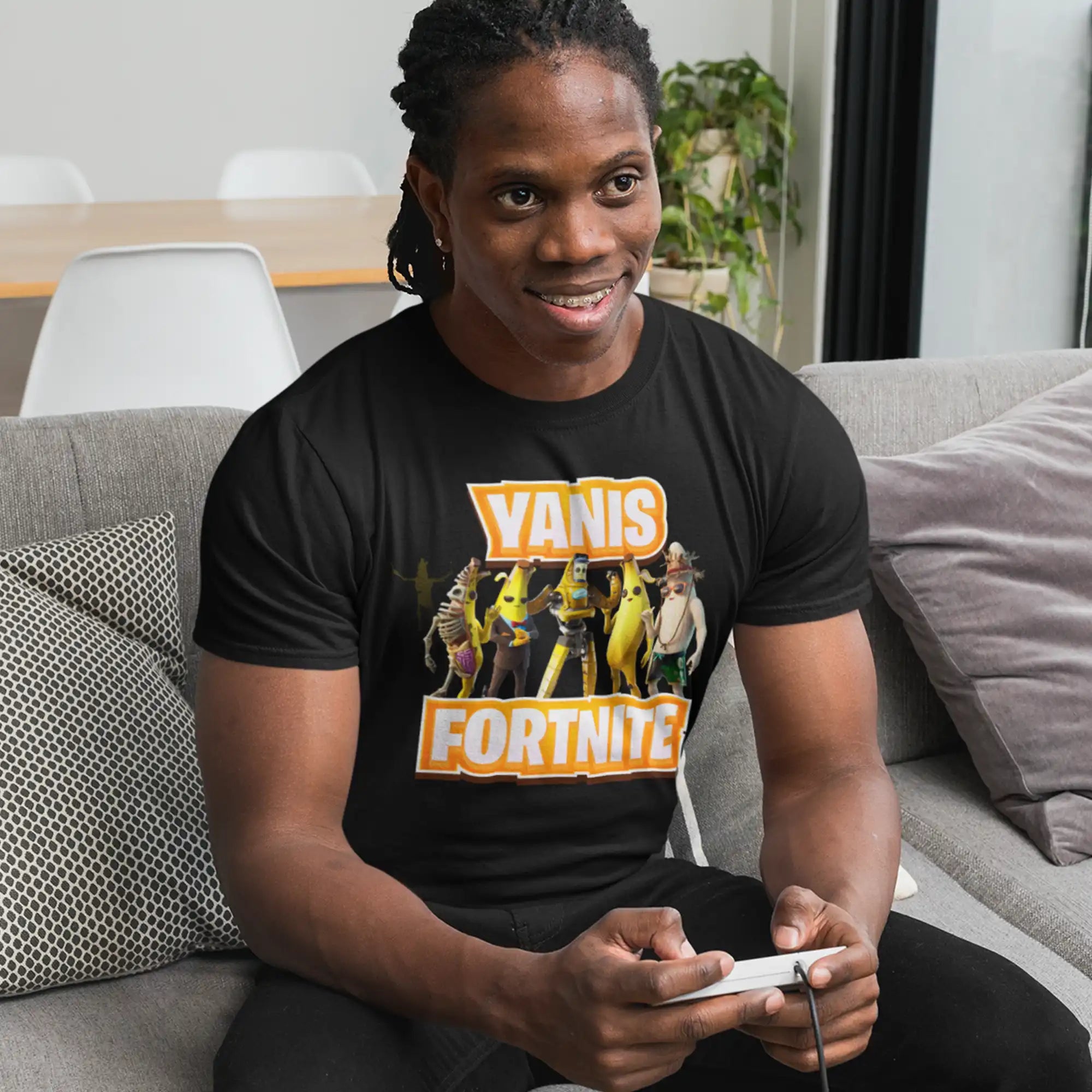 🎮 T-shirt Fortnite - Design BanaSquad personnalisé