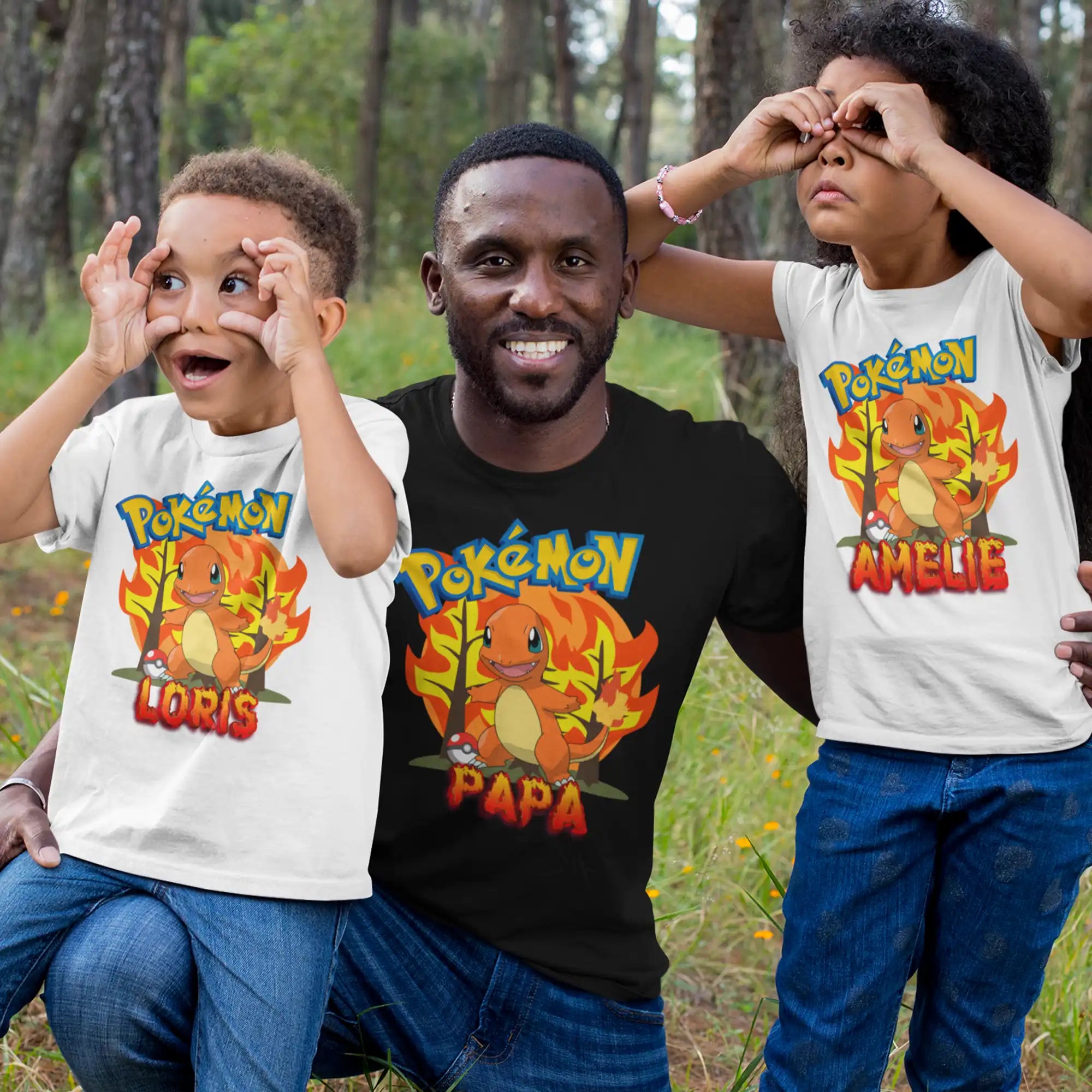 🎮 T-shirt Pokémon - Design Flamizard personnalisé