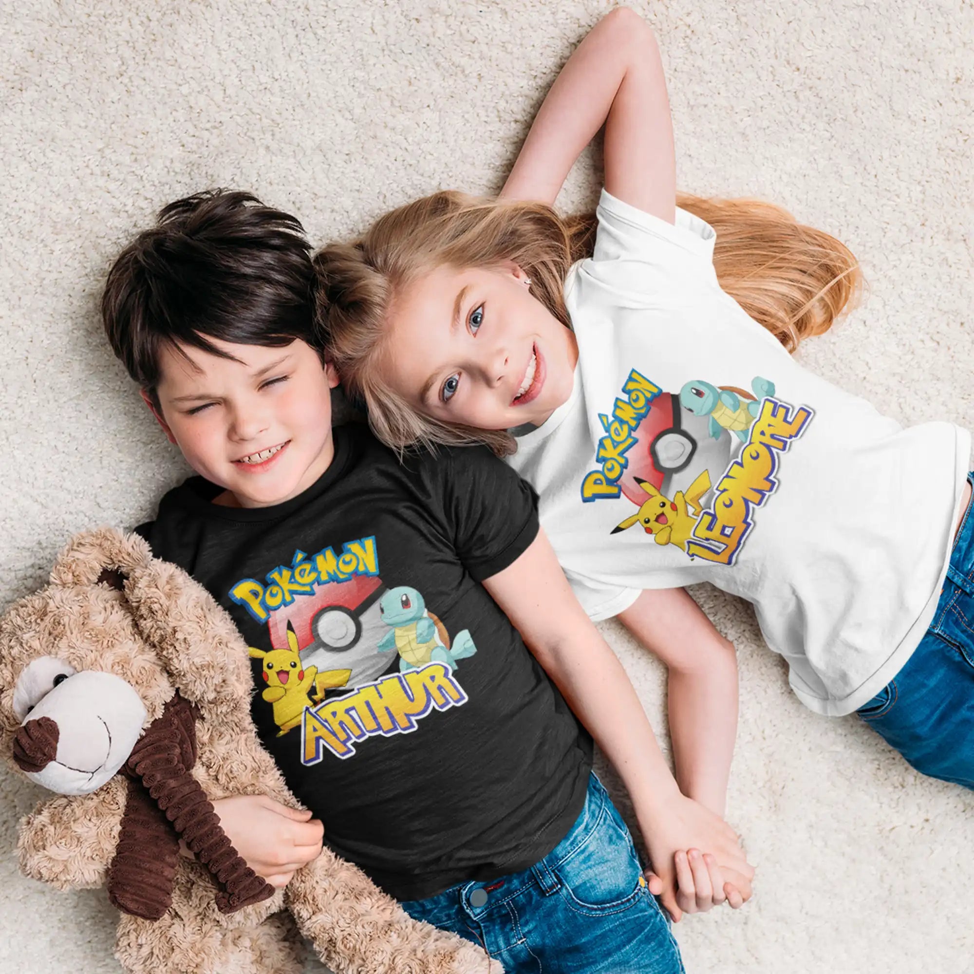 🎬 T-shirt Pokémon - Design PikaSquad personnalisé