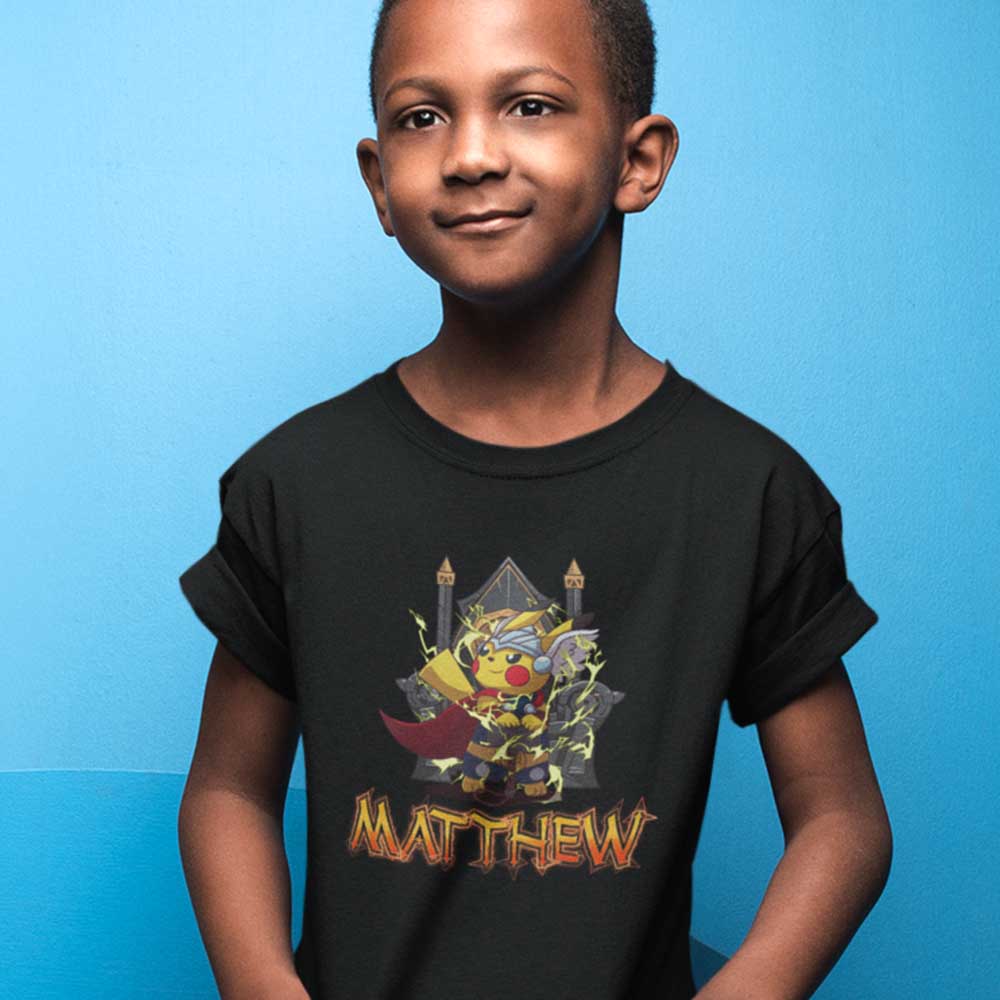 ⚡T-shirt Thor - Design PikaThor Personnalisé