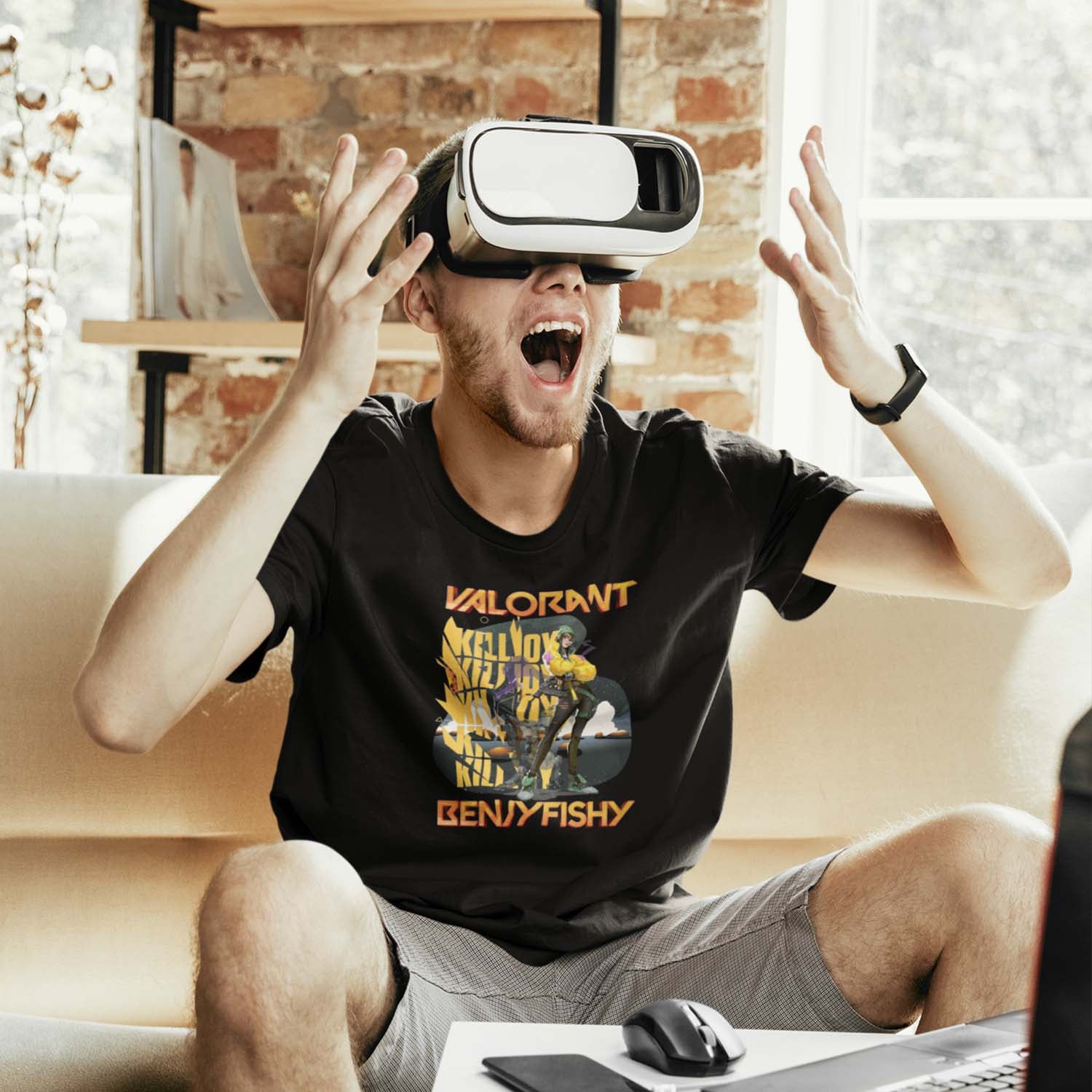 ⚡ T-shirt Valorant - Design KillJoy personnalisé