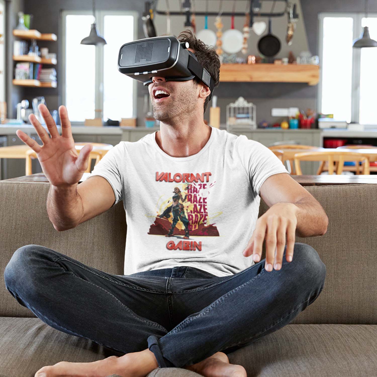 💥 T-shirt Valorant - Design Raze personnalisé