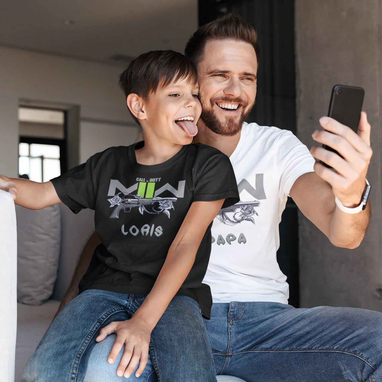 💀 T-shirt Call of Duty - Design GunRose personnalisé