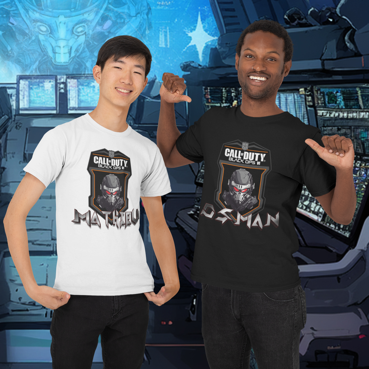 🎮 T-shirt personnalisé Black Ops - Style Call of Duty